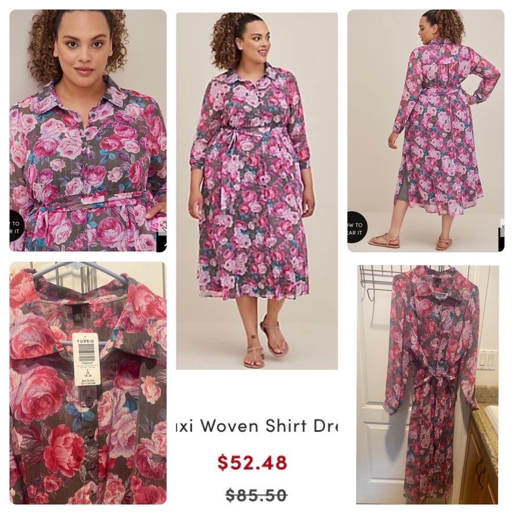 Torrid maxi floral dress